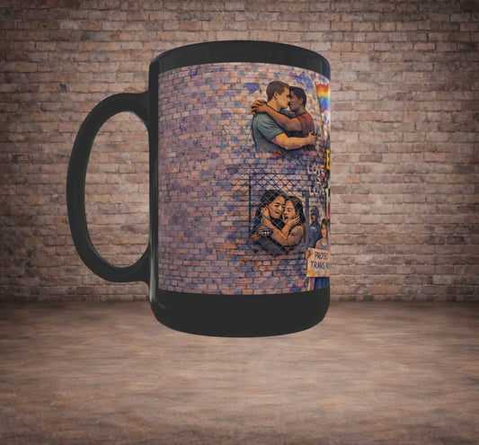 Existing Shouldn't Be Brave Mural Mug