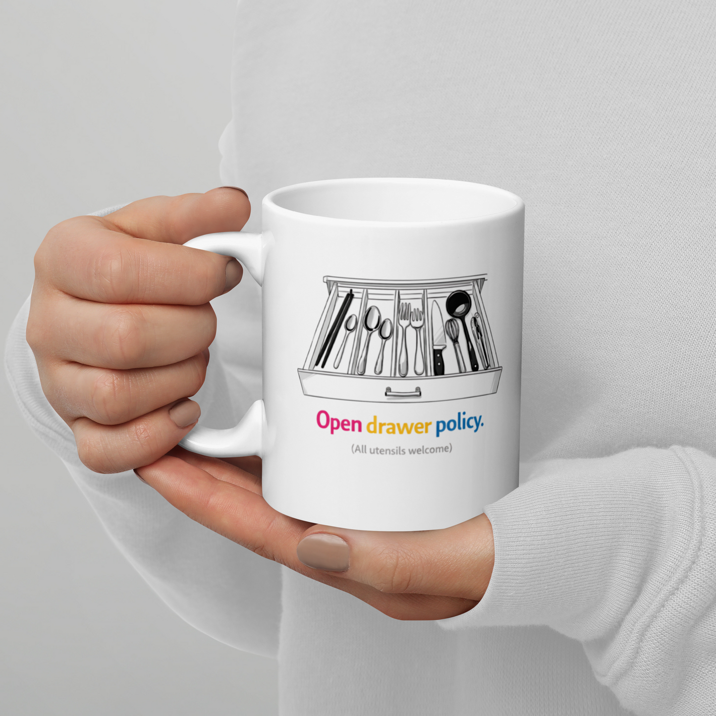 The "Open Drawer Policy" Mug